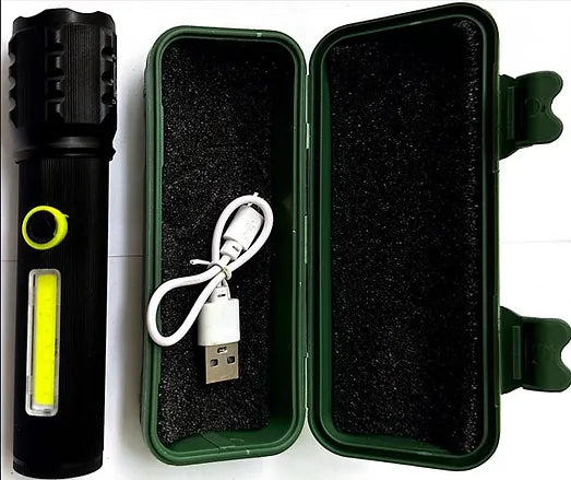 פנס נטען איכותי – כולל בתוכו סוללת 18650 – MAH 800