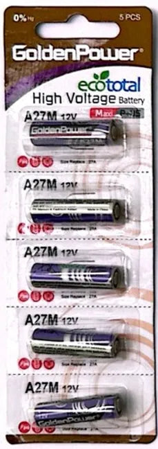 סוללת A-27-המחיר ל 5 יחידות